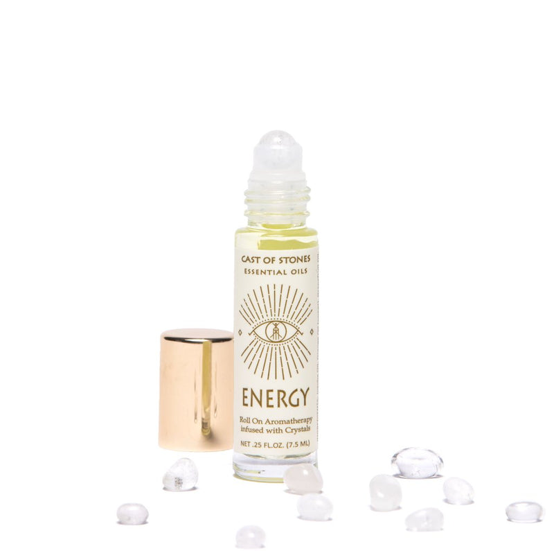 Essential Oil Infused With Quartz Crystals, Energy