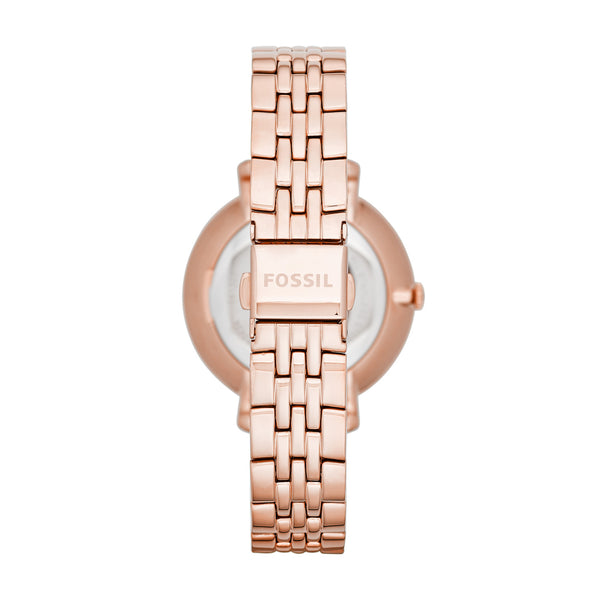 Jacqueline Three-Hand Watch, Rose Gold | Fossil