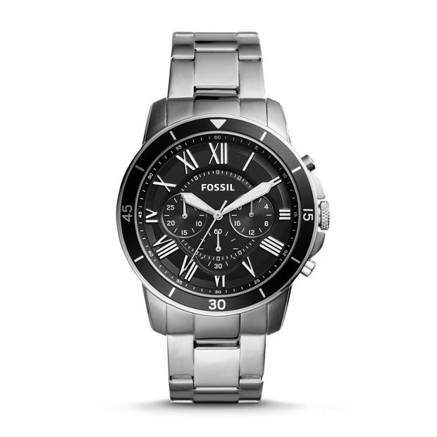 Grant Sport Chronograph Stainless Steel Watch, Black 