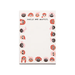 Desk Notepad, Faces | Carolyn Suzuki Studio