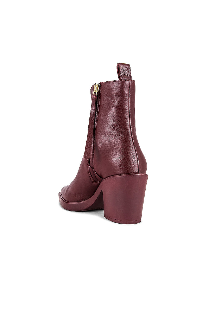 Shining Star Leather Boots, Wine | Seychelles