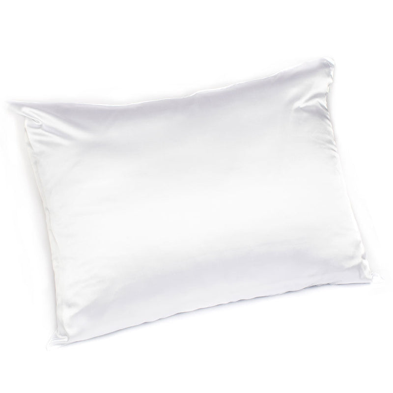 Goodnight Gorgeous Standard Silky Pillowcase, White