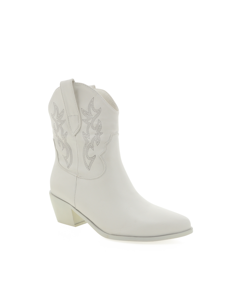 Umeri Western Boot, White Casual | Billini