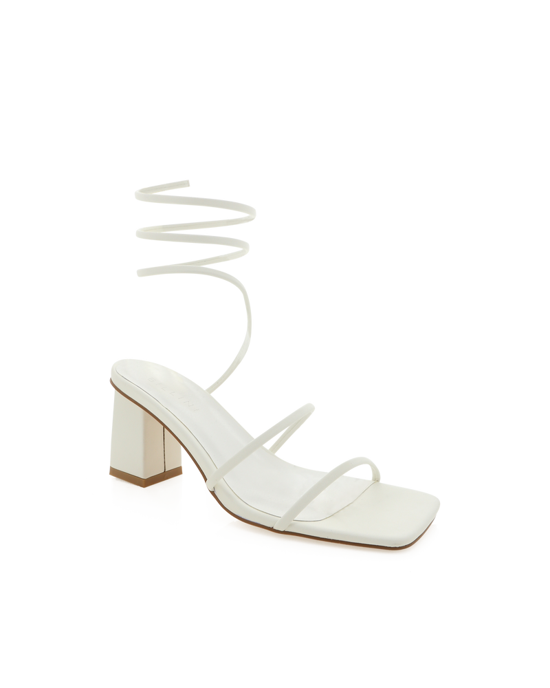 Unice Strappy Heel, White | Billini