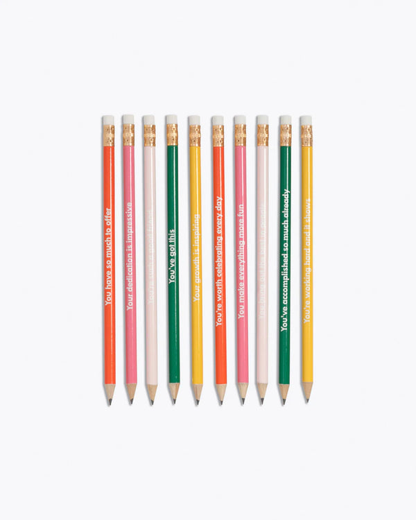 Write On Pencil Set, Compliment | Ban.do