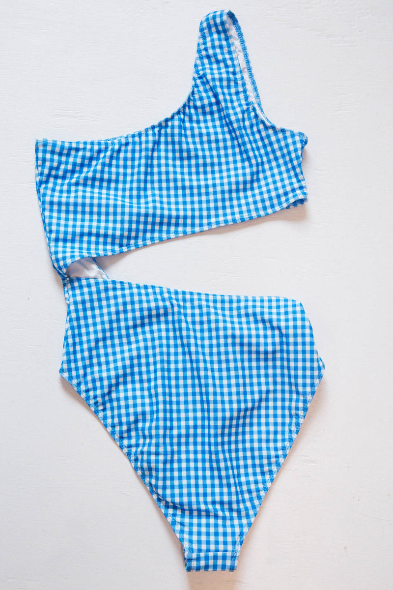 Minka Cutout Swimsuit, Blue
