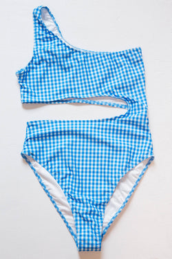 Minka Cutout Swimsuit, Blue