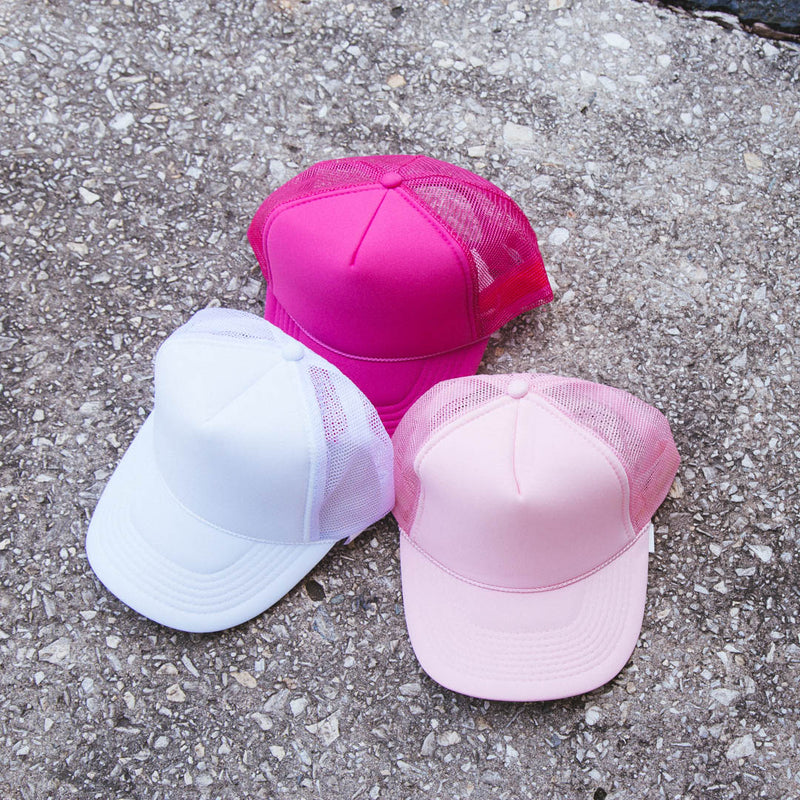 Laid Back Trucker Hat, Light Pink