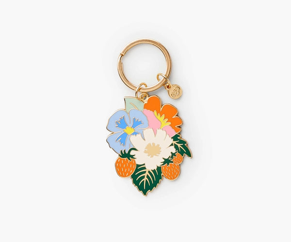 Enamel Keychain, Strawberry Field | Rifle Paper Co.