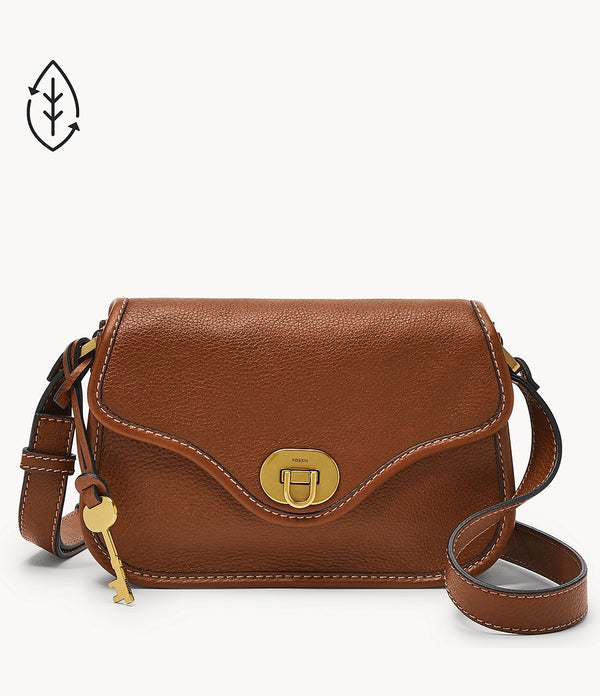 Heritage Flap Crossbody, Brown | Fossil®
