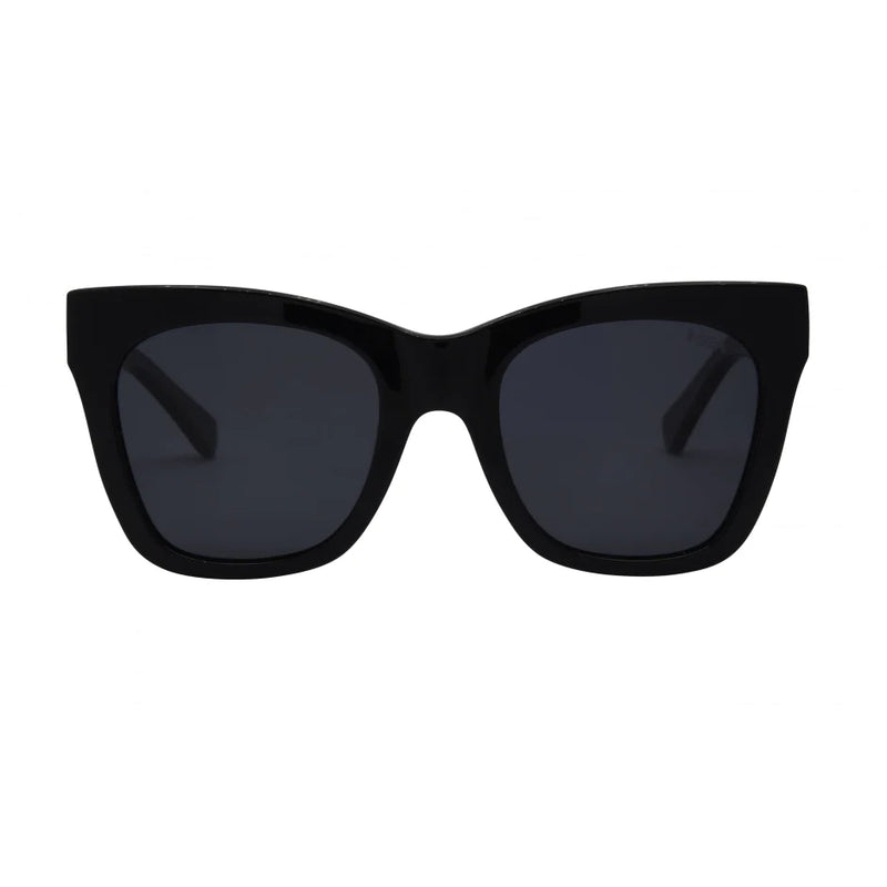 Billie Polarized Sunglasses, Black Smoke | I-SEA