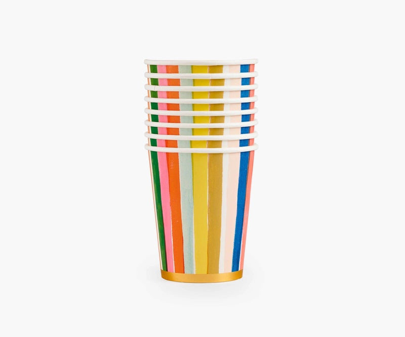 Feliz Paper Cups, Multi Stripe | Rifle Paper Co.
