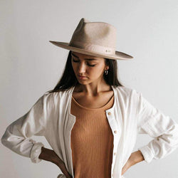 Monroe Rancher Hat, Oatmeal | Gigi Pip