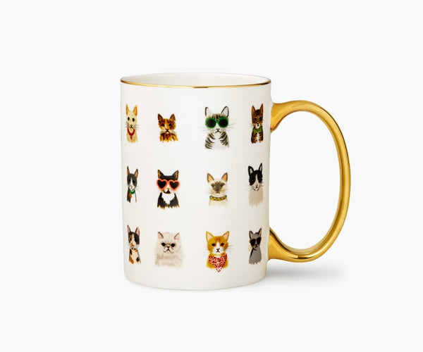 Cool Cats Porcelain Mug | Rifle Paper Co.