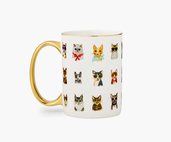 Cool Cats Porcelain Mug | Rifle Paper Co.
