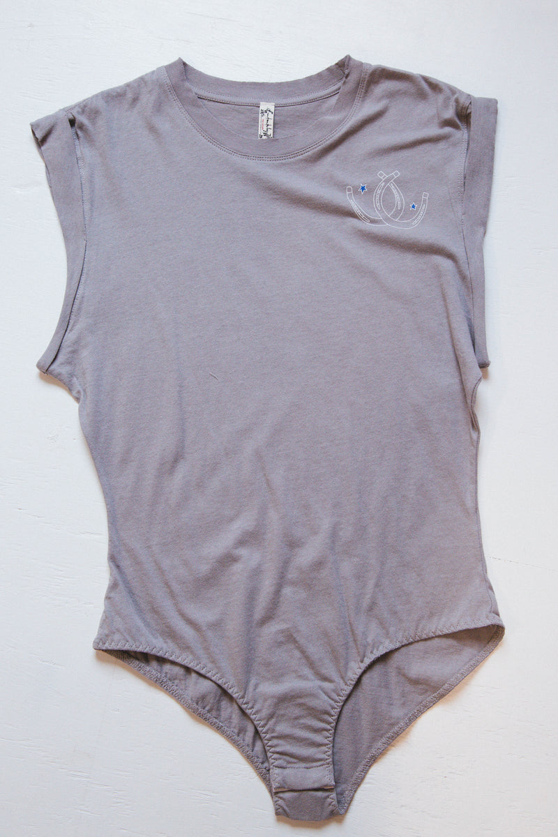 Go To Graphic Bodysuit, Heather Grey | Free People