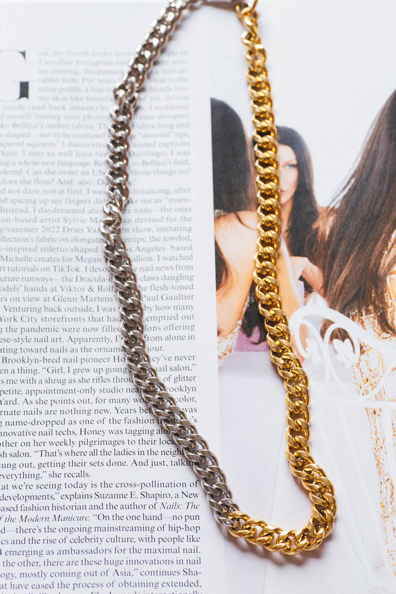 Ashley Tone Necklace, Gold/Silver | BRACHA