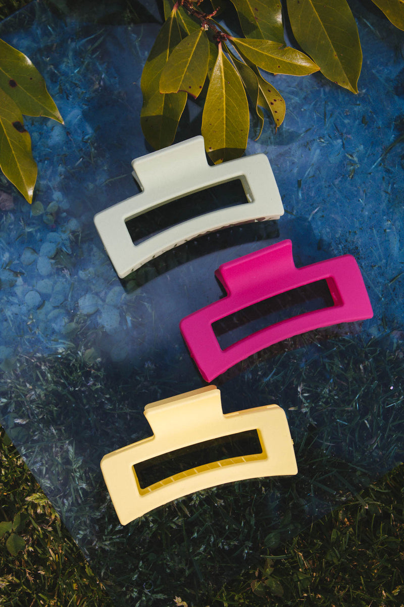 Perfect Day Hair Claw, Hot Pink