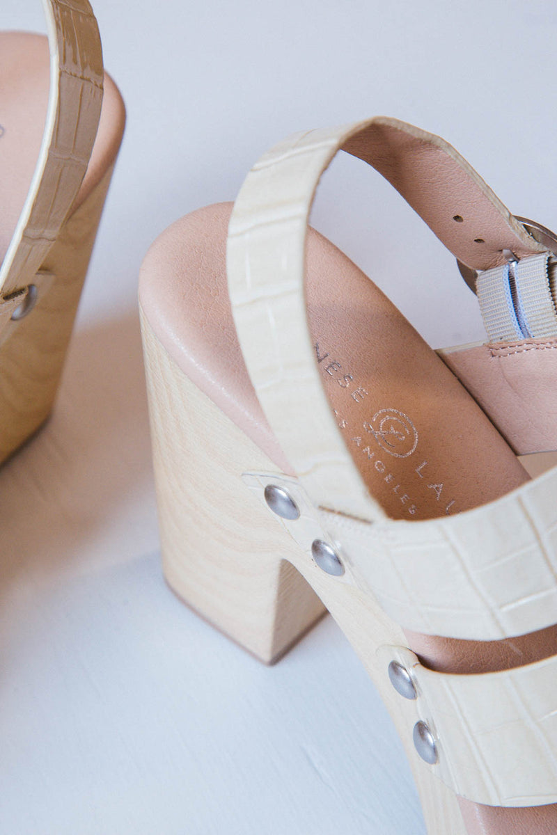Wooden Heel Detail