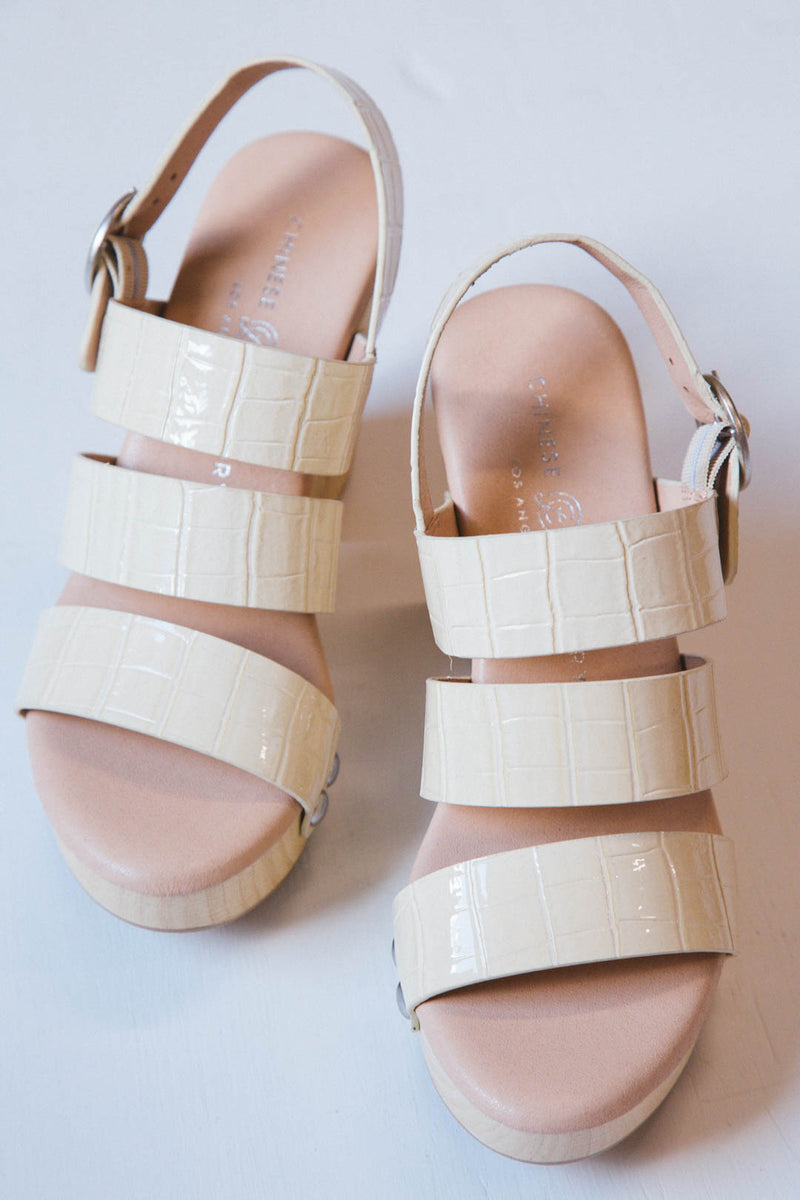 Top View of Patent Croc Sandal
