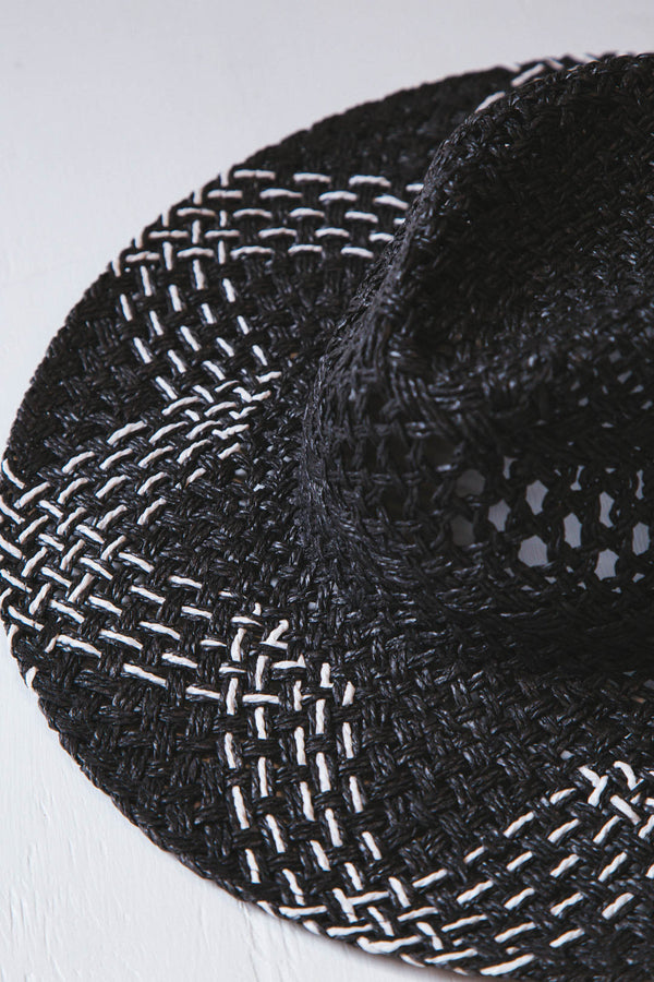 Sea Maiden Straw Hat, Black