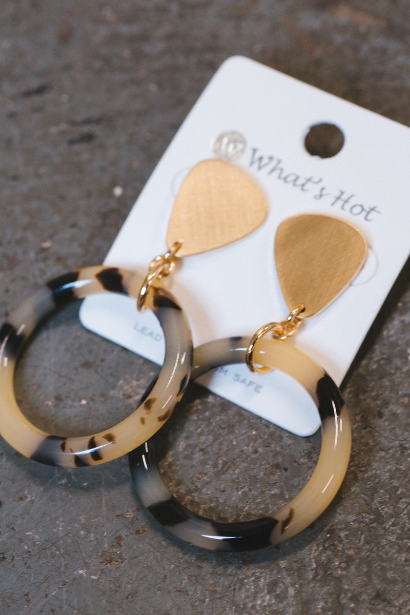 Courtland Circle Earring, Tort