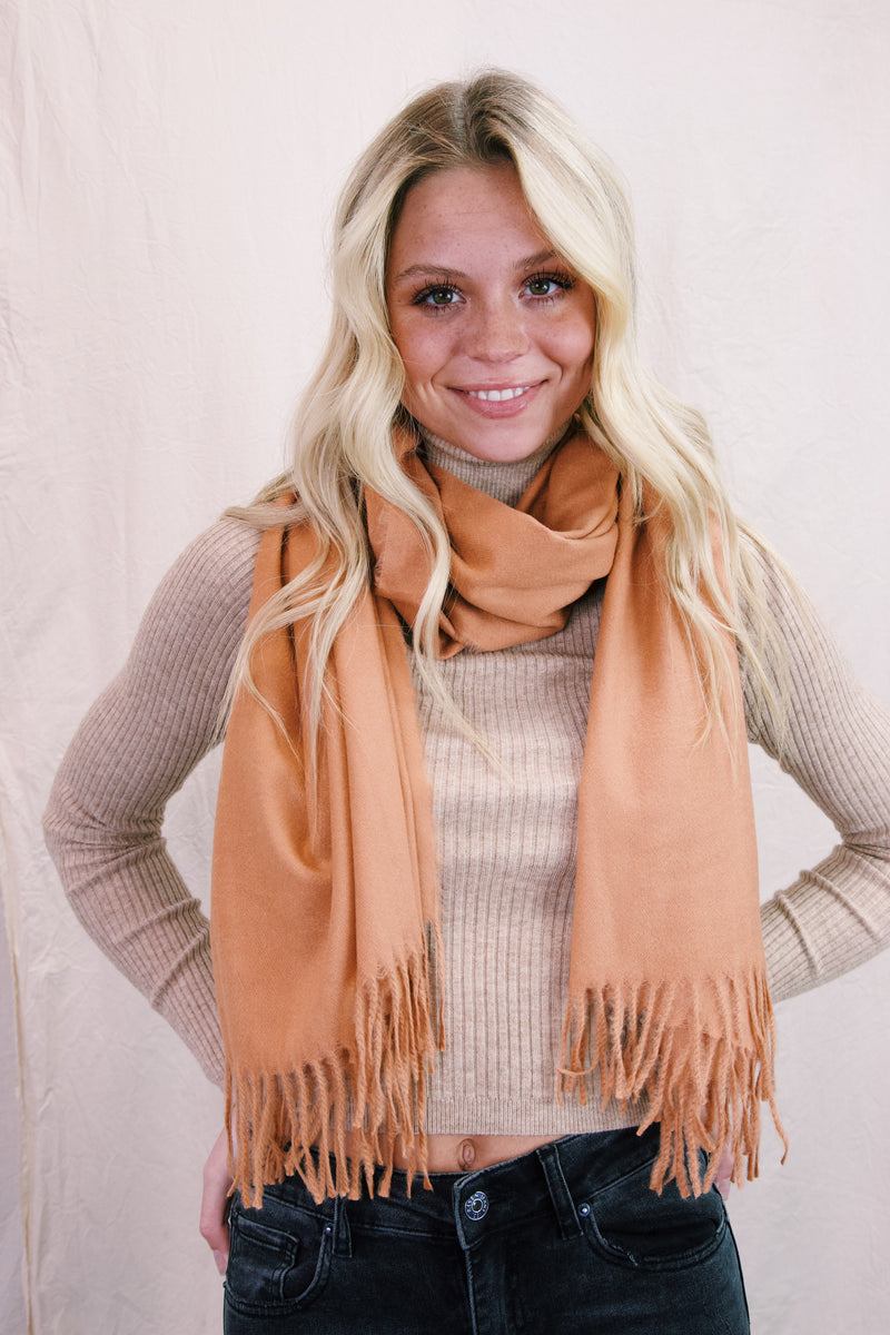 Autumn Bliss Scarf, Rust
