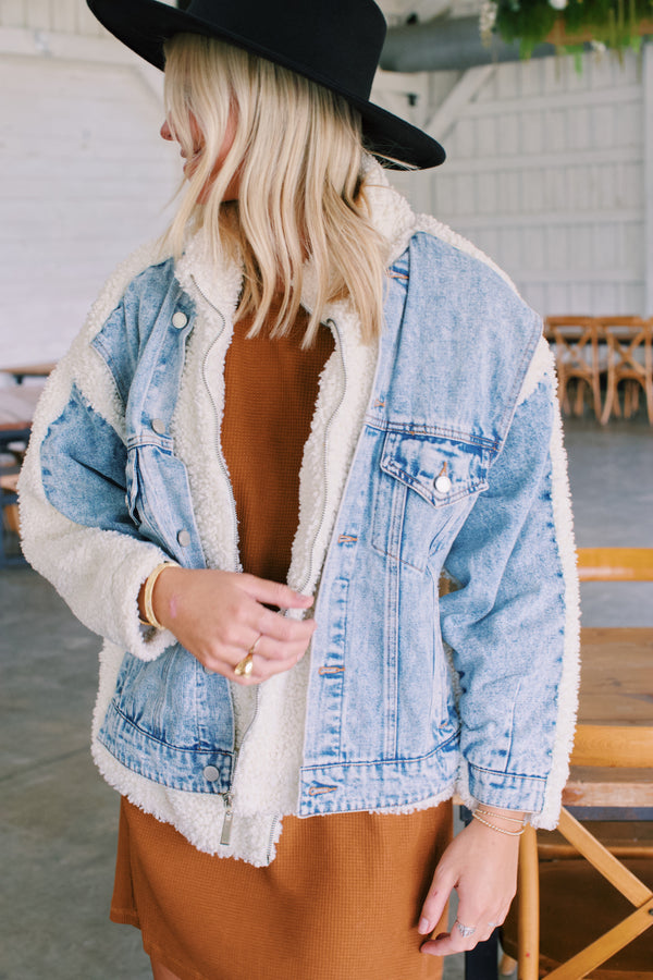Dover Denim Trucker Jacket, Bear Hug | BLANK NYC