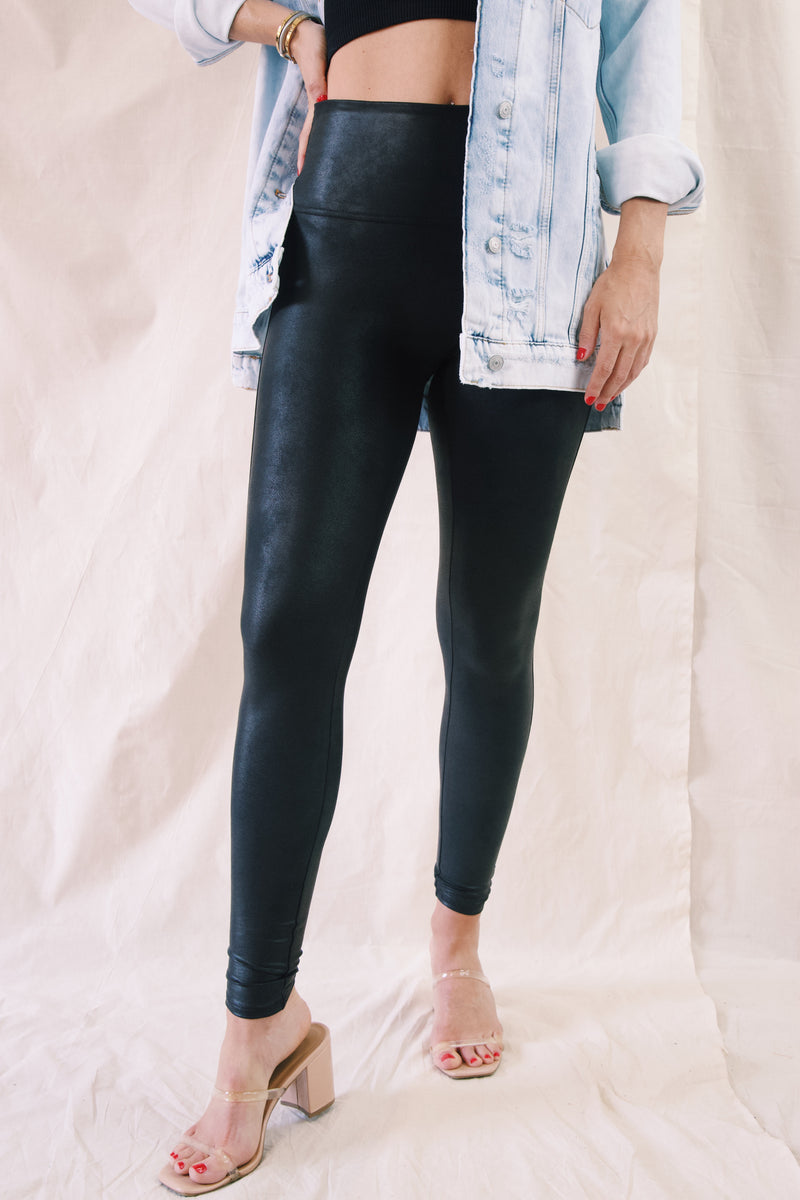 Spanx Faux Leather Legging Black – Belle Mode Intimates