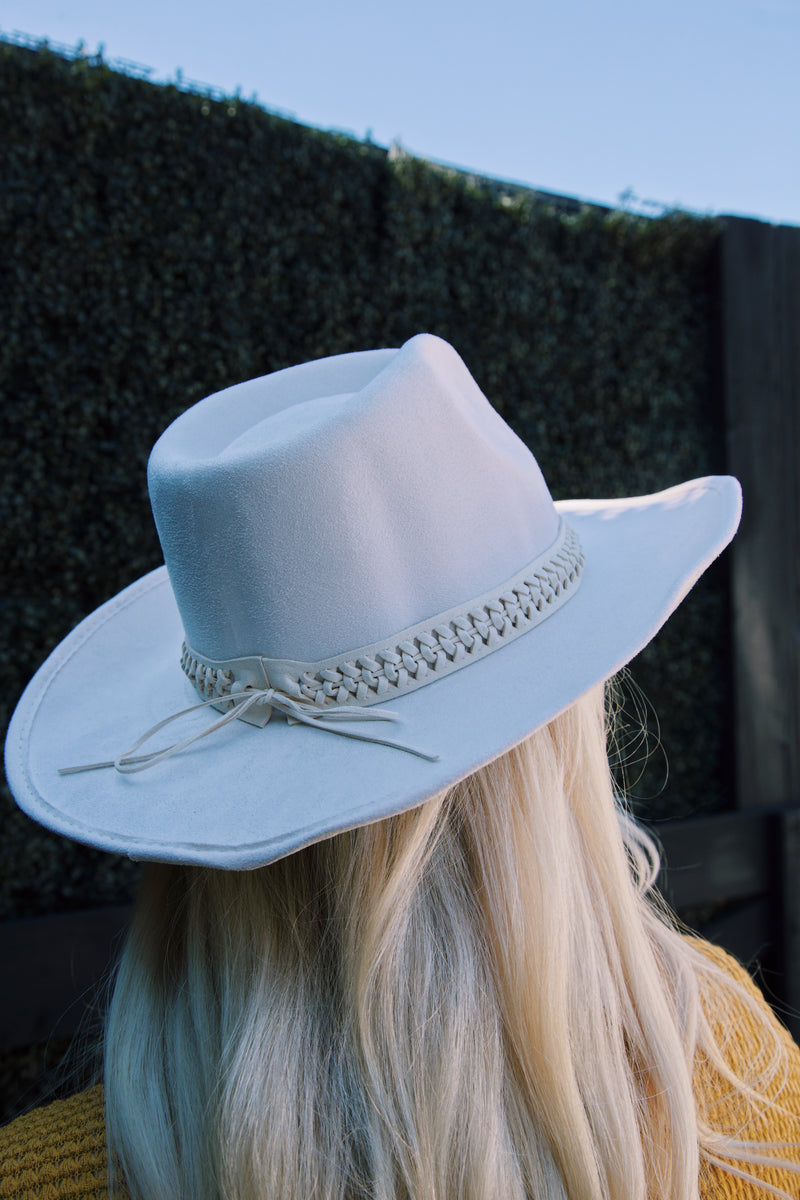 Rhett Braided Cowboy Hat, Ivory