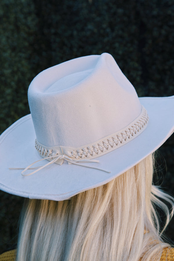 Rhett Braided Cowboy Hat, Ivory