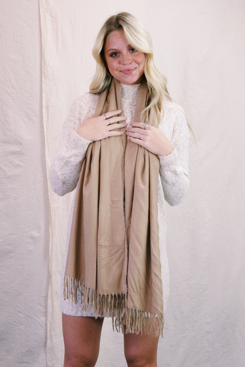 Autumn Bliss Scarf, Beige