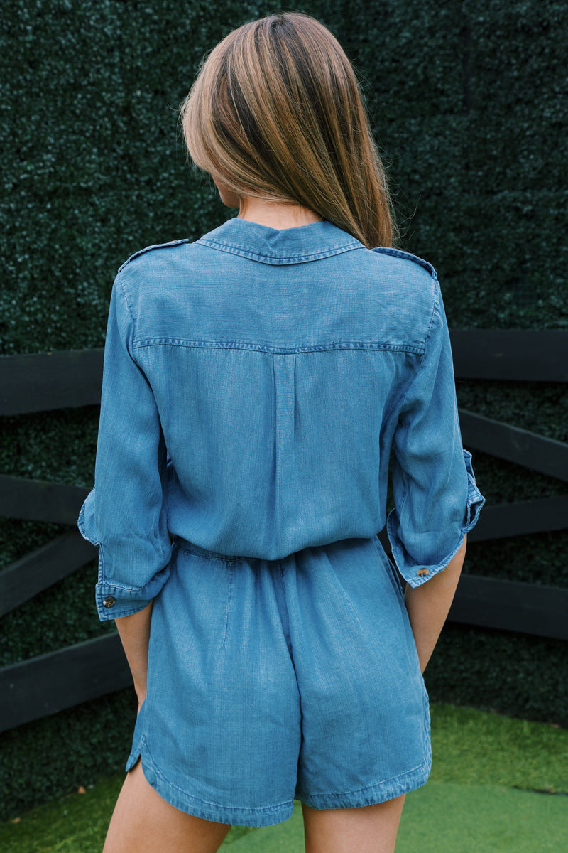 Luba Utility Romper, Mill Valley | Velvet Heart