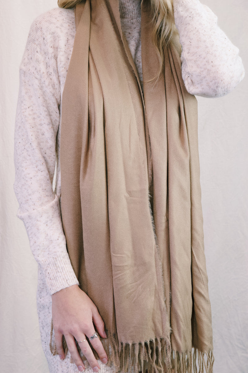Autumn Bliss Scarf, Beige