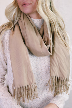 Autumn Bliss Scarf, Beige