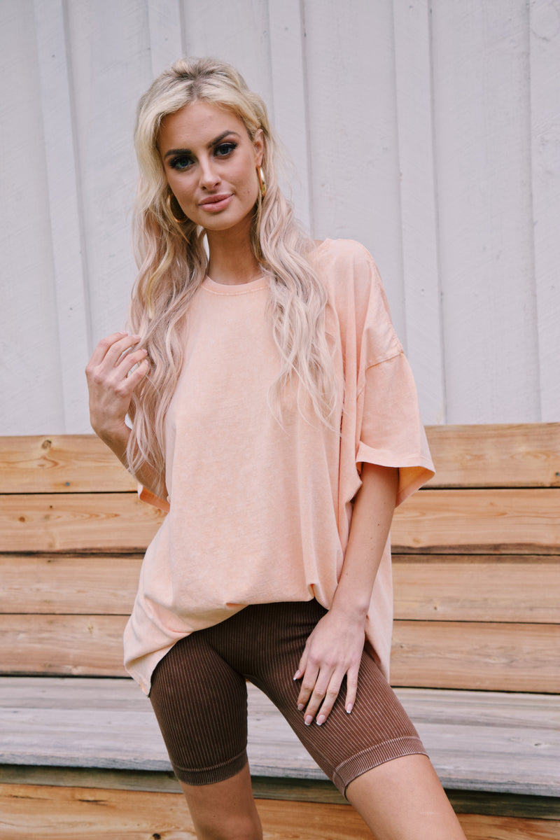 Saide Seamless Biker Shorts, Chocolate