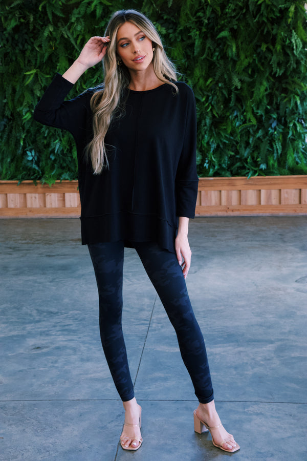 Look At Me Now Seamless Legging, Black Camo | Spanx
