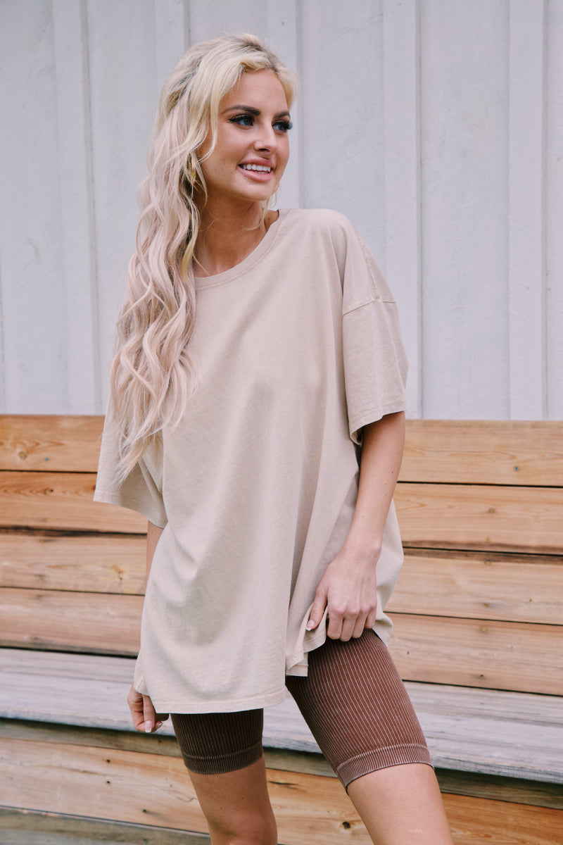 Saide Seamless Biker Shorts, Chocolate