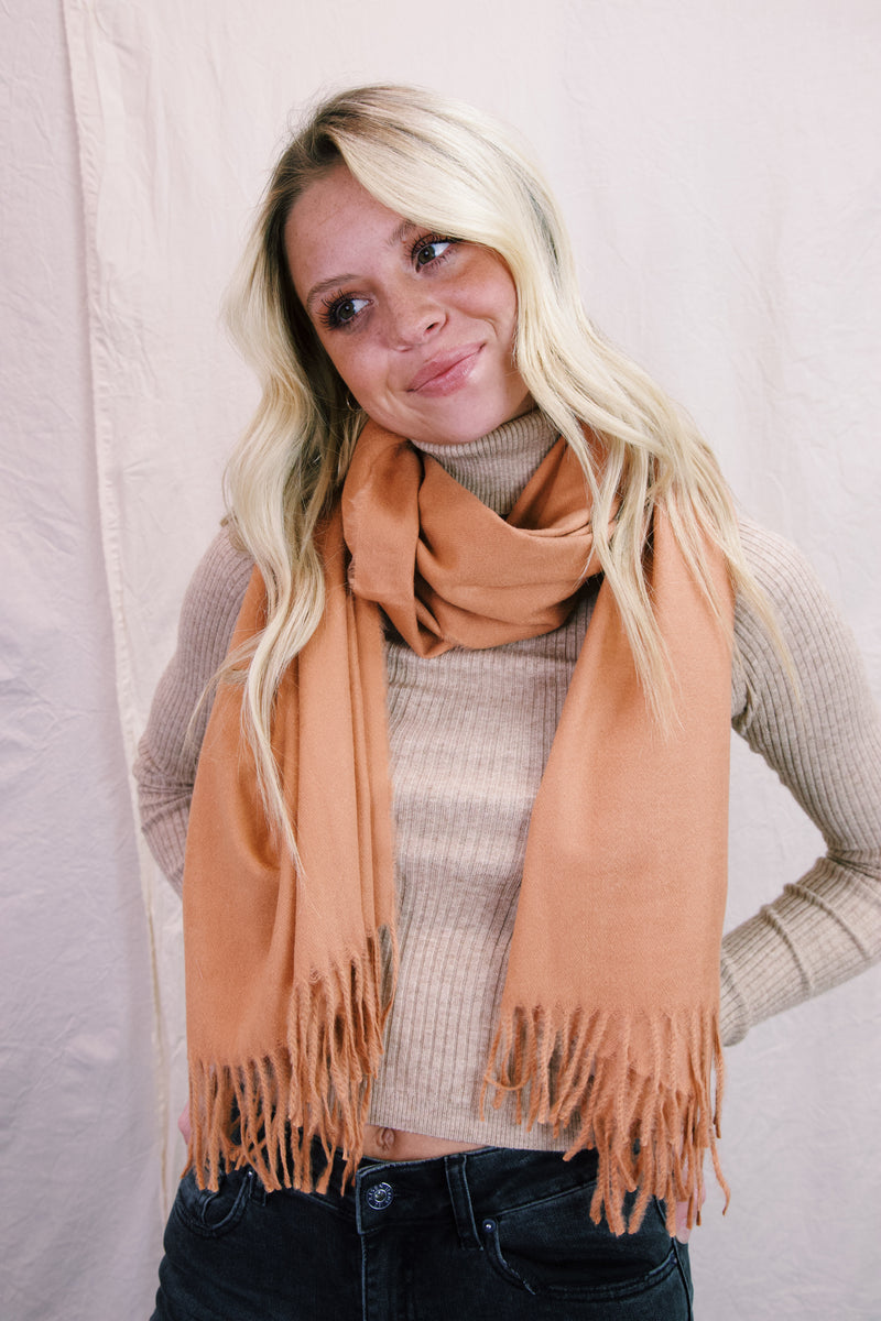 Autumn Bliss Scarf, Rust