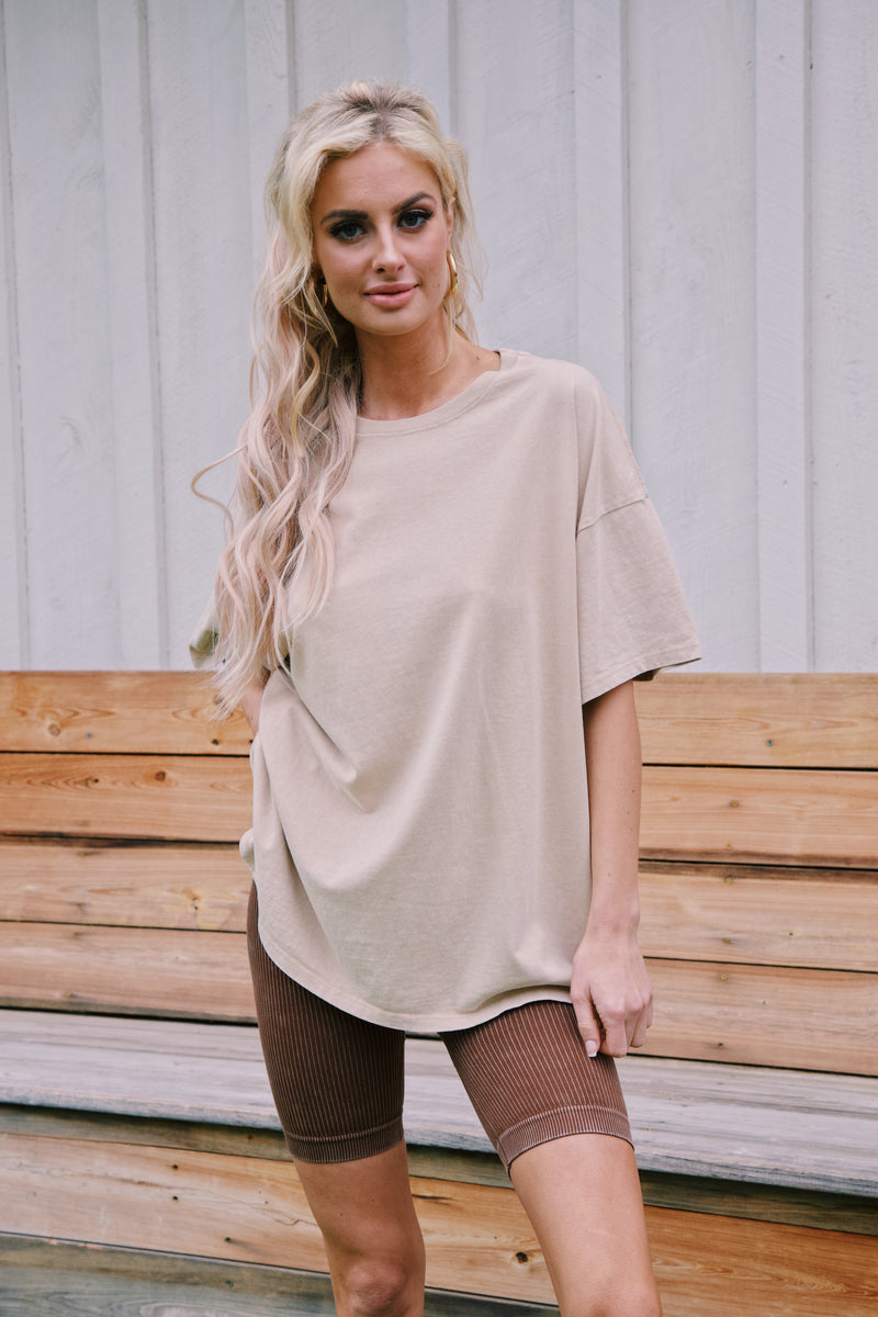 Saide Seamless Biker Shorts, Chocolate