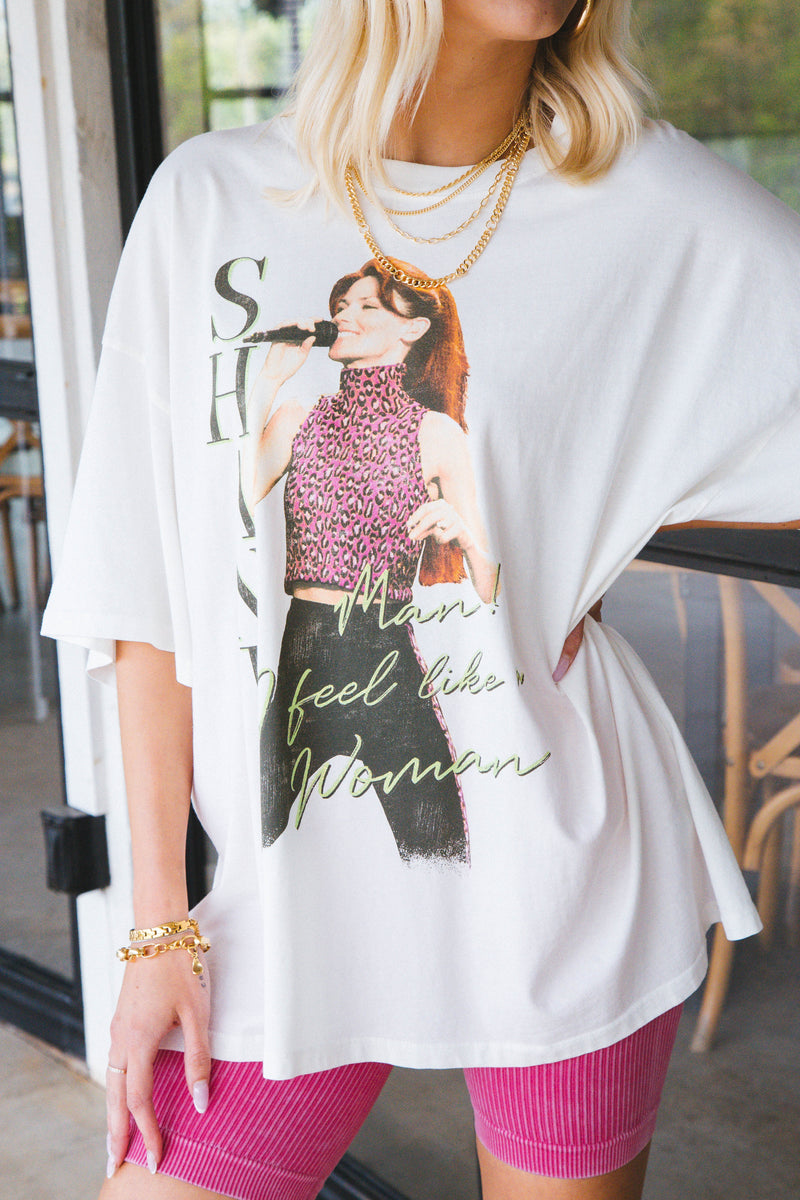 Shania Twain Graphic Tee, Vintage White | DayDreamer