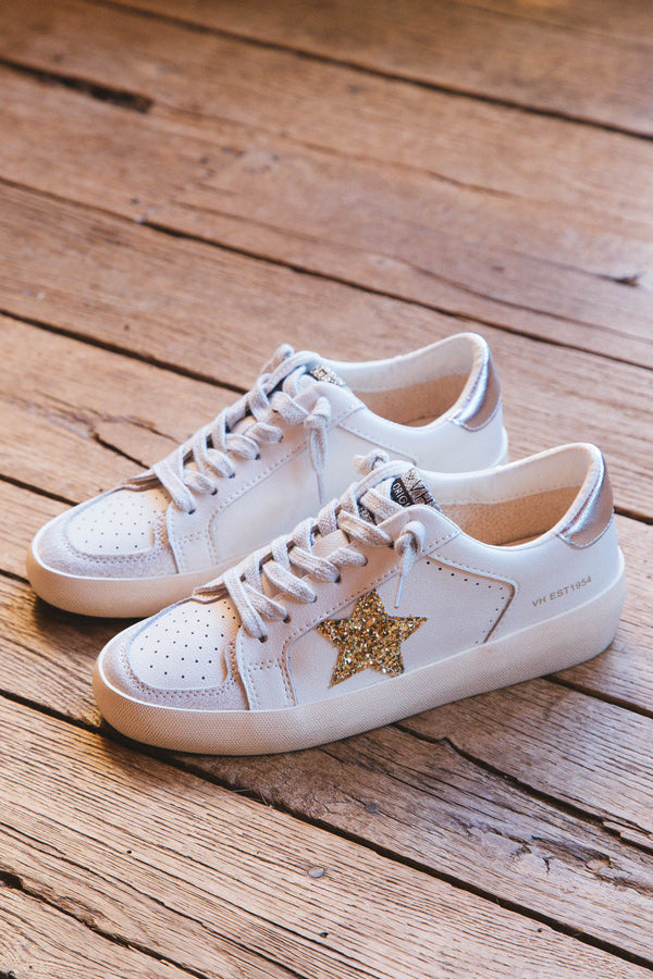 Magneev Low Top Sneaker, White Multi | Vintage Havana