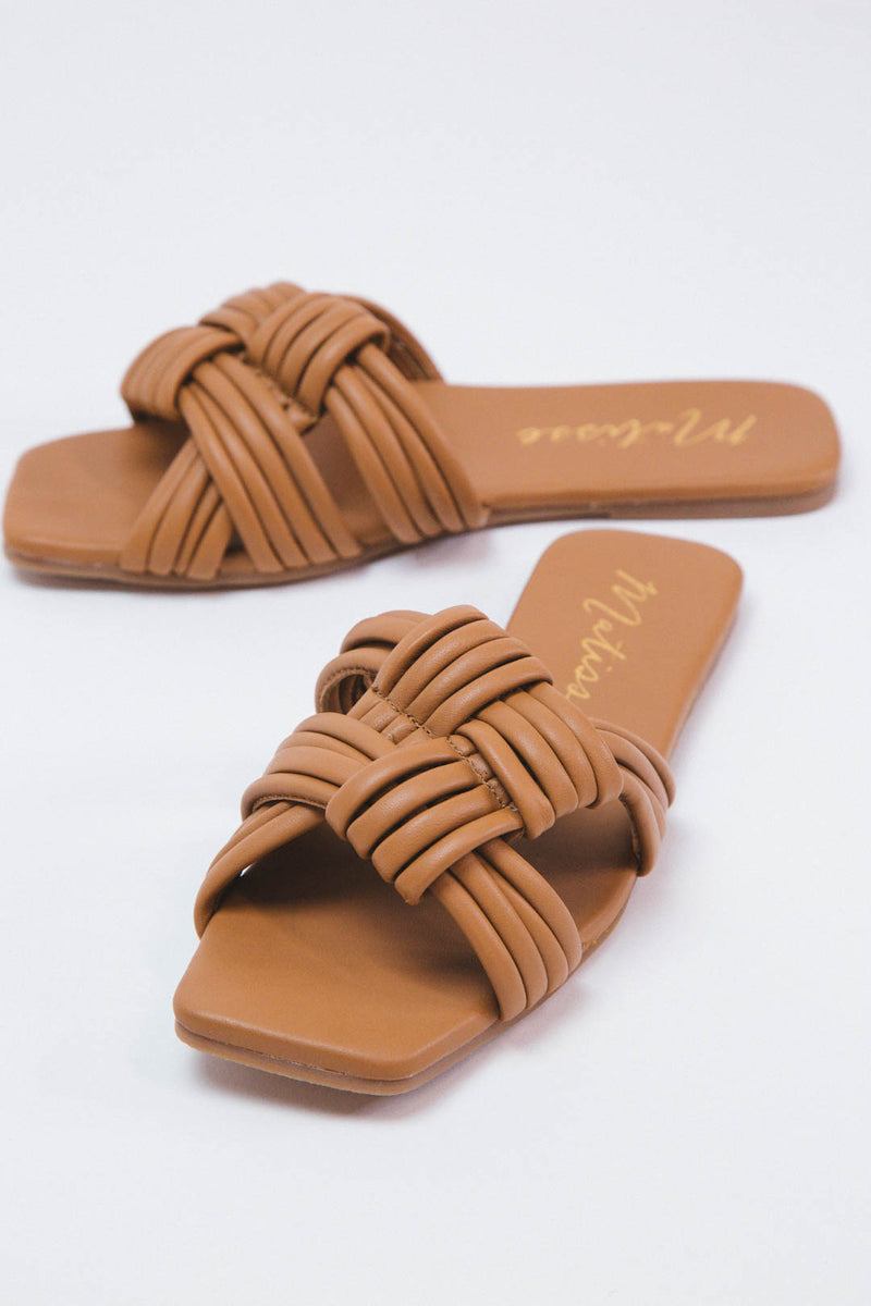 Samson Strappy Slide Sandal, Tan | Matisse