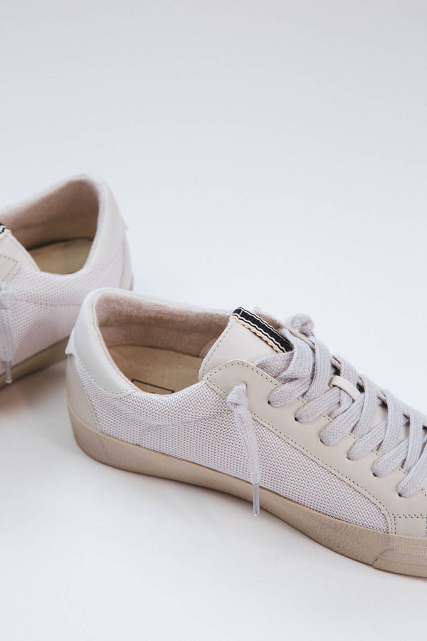 Pilar Mesh Star Sneaker, Beige | Shushop