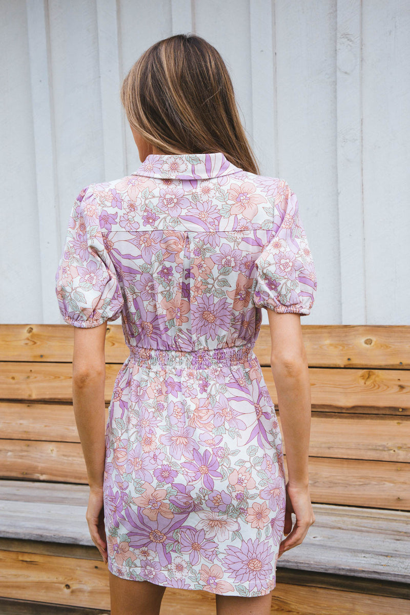 May Denim Dress, Lavender