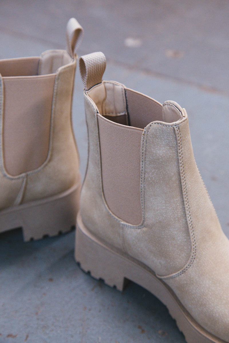 Margo Lug Sole Boot, Natural | Dirty Laundry