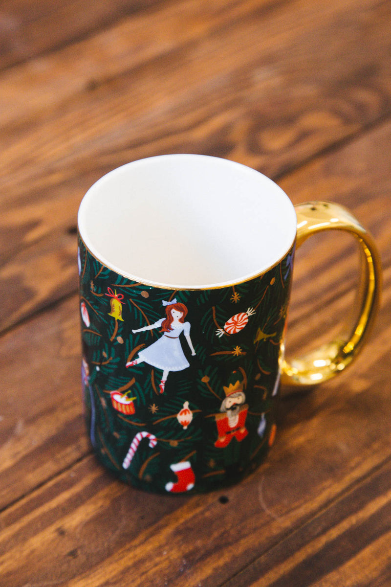 Nutcracker Christmas/Holiday Travel mug with a handle - nutcracker