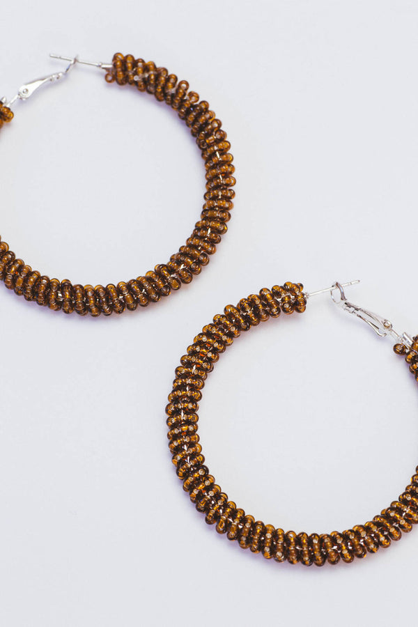 Big Plans Hoop Earrings, Topaz