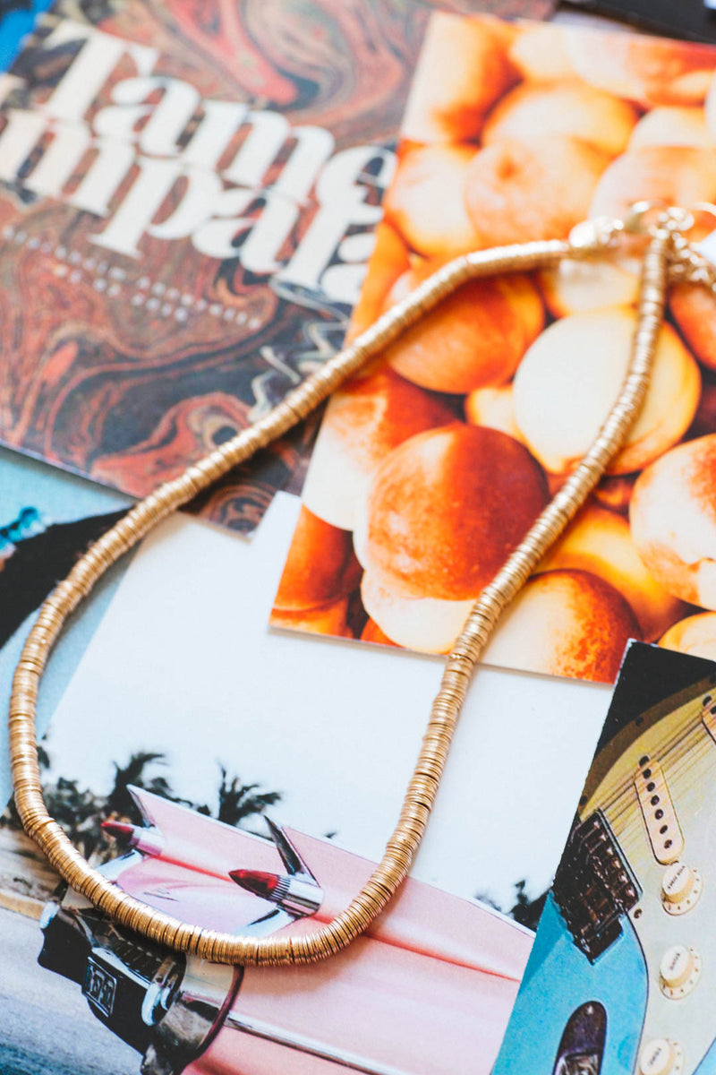 Sequin Necklace, Gold | Ink + Alloy