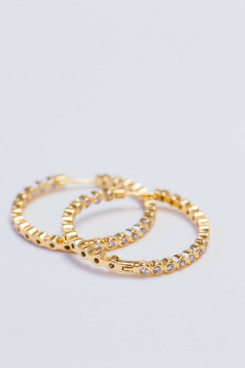Jules Hoop Earrings, Gold